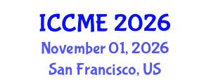 International Conference on Chemical and Molecular Engineering (ICCME) November 01, 2026 - San Francisco, United States