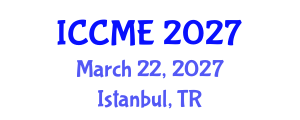 International Conference on Chemical and Molecular Engineering (ICCME) March 22, 2027 - Istanbul, Turkey International Conference on Chemical and Molecular Engineering (ICCME) March 22, 2027 - Istanbul, Turkey