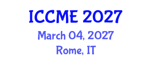 International Conference on Chemical and Molecular Engineering (ICCME) March 04, 2027 - Rome, Italy International Conference on Chemical and Molecular Engineering (ICCME) March 04, 2027 - Rome, Italy