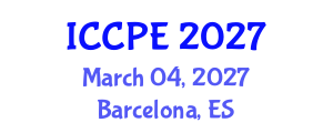 International Conference on Chemical and Petrochemical Engineering (ICCPE) March 04, 2027 - Barcelona, Spain International Conference on Chemical and Petrochemical Engineering (ICCPE) March 04, 2027 - Barcelona, Spain