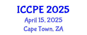 International Conference on Chemical and Process Engineering (ICCPE) April 15, 2025 - Cape Town, South Africa