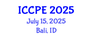 International Conference on Chemical and Process Engineering (ICCPE) July 15, 2025 - Bali, Indonesia