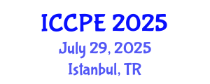 International Conference on Chemical and Process Engineering (ICCPE) July 29, 2025 - Istanbul, Turkey