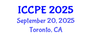 International Conference on Chemical and Process Engineering (ICCPE) September 20, 2025 - Toronto, Canada