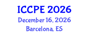 International Conference on Chemical and Process Engineering (ICCPE) December 16, 2026 - Barcelona, Spain