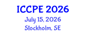 International Conference on Chemical and Process Engineering (ICCPE) July 15, 2026 - Stockholm, Sweden