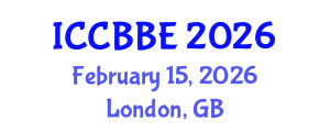 International Conference on Chemical, Biochemical and Biomolecular Engineering (ICCBBE) February 15, 2026 - London, United Kingdom