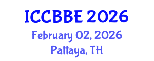 International Conference on Chemical, Biochemical and Biomolecular Engineering (ICCBBE) February 02, 2026 - Pattaya, Thailand International Conference on Chemical, Biochemical and Biomolecular Engineering (ICCBBE) February 02, 2026 - Pattaya, Thailand