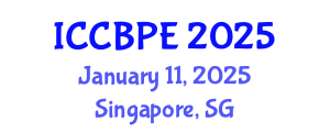 International Conference on Chemical, Biochemical and Process Engineering (ICCBPE) January 11, 2025 - Singapore, Singapore