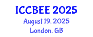 International Conference on Chemical, Biological and Environmental Engineering (ICCBEE) August 19, 2025 - London, United Kingdom