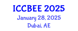 International Conference on Chemical, Biological and Environmental Engineering (ICCBEE) January 28, 2025 - Dubai, United Arab Emirates