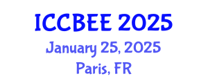 International Conference on Chemical, Biological and Environmental Engineering (ICCBEE) January 25, 2025 - Paris, France