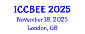 International Conference on Chemical, Biological and Environmental Engineering (ICCBEE) November 18, 2025 - London, United Kingdom
