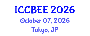 International Conference on Chemical, Biological and Environmental Engineering (ICCBEE) October 07, 2026 - Tokyo, Japan