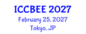International Conference on Chemical, Biological and Environmental Engineering (ICCBEE) February 25, 2027 - Tokyo, Japan International Conference on Chemical, Biological and Environmental Engineering (ICCBEE) February 25, 2027 - Tokyo, Japan