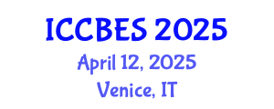 International Conference on Chemical, Biological and Environmental Sciences (ICCBES) April 12, 2025 - Venice, Italy