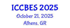 International Conference on Chemical, Biological and Environmental Sciences (ICCBES) October 21, 2025 - Athens, Greece