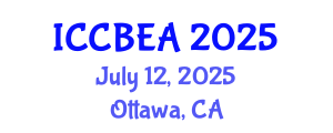 International Conference on Chemical, Biomolecular Engineering and Applications (ICCBEA) July 12, 2025 - Ottawa, Canada