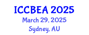 International Conference on Chemical, Biomolecular Engineering and Applications (ICCBEA) March 29, 2025 - Sydney, Australia
