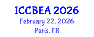 International Conference on Chemical, Biomolecular Engineering and Applications (ICCBEA) February 22, 2026 - Paris, France