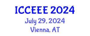 International Conference on Chemical, Ecological and Environmental Engineering (ICCEEE) July 29, 2024 - Vienna, Austria