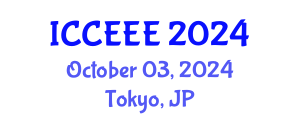 International Conference on Chemical, Ecological and Environmental Engineering (ICCEEE) October 03, 2024 - Tokyo, Japan