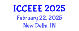 International Conference on Chemical, Ecological and Environmental Engineering (ICCEEE) February 22, 2025 - New Delhi, India