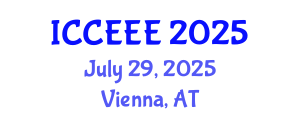 International Conference on Chemical, Ecological and Environmental Engineering (ICCEEE) July 29, 2025 - Vienna, Austria