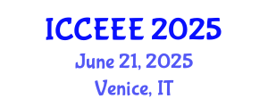 International Conference on Chemical, Ecological and Environmental Engineering (ICCEEE) June 21, 2025 - Venice, Italy