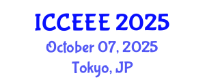 International Conference on Chemical, Ecological and Environmental Engineering (ICCEEE) October 07, 2025 - Tokyo, Japan