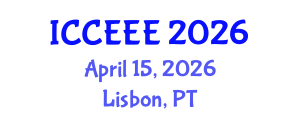 International Conference on Chemical, Ecological and Environmental Engineering (ICCEEE) April 15, 2026 - Lisbon, Portugal