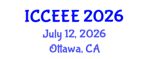 International Conference on Chemical, Ecological and Environmental Engineering (ICCEEE) July 12, 2026 - Ottawa, Canada