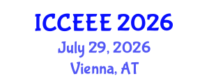 International Conference on Chemical, Ecological and Environmental Engineering (ICCEEE) July 29, 2026 - Vienna, Austria