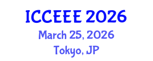International Conference on Chemical, Ecological and Environmental Engineering (ICCEEE) March 25, 2026 - Tokyo, Japan