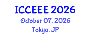 International Conference on Chemical, Ecological and Environmental Engineering (ICCEEE) October 07, 2026 - Tokyo, Japan