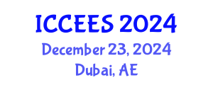 International Conference on Chemical, Ecological and Environmental Sciences (ICCEES) December 23, 2024 - Dubai, United Arab Emirates