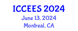 International Conference on Chemical, Ecological and Environmental Sciences (ICCEES) June 13, 2024 - Montreal, Canada