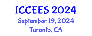 International Conference on Chemical, Ecological and Environmental Sciences (ICCEES) September 19, 2024 - Toronto, Canada
