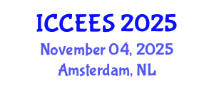International Conference on Chemical, Ecological and Environmental Sciences (ICCEES) November 04, 2025 - Amsterdam, Netherlands