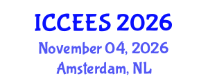 International Conference on Chemical, Ecological and Environmental Sciences (ICCEES) November 04, 2026 - Amsterdam, Netherlands