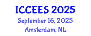International Conference on Chemical, Ecology and Environmental Sciences (ICCEES) September 16, 2025 - Amsterdam, Netherlands