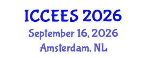 International Conference on Chemical, Ecology and Environmental Sciences (ICCEES) September 16, 2026 - Amsterdam, Netherlands