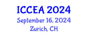 International Conference on Chemical Engineering and Applications (ICCEA) September 16, 2024 - Zurich, Switzerland