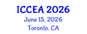 International Conference on Chemical Engineering and Applications (ICCEA) June 15, 2026 - Toronto, Canada