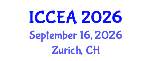 International Conference on Chemical Engineering and Applications (ICCEA) September 16, 2026 - Zurich, Switzerland