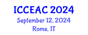 International Conference on Chemical Engineering and Applied Chemistry (ICCEAC) September 12, 2024 - Rome, Italy