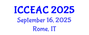 International Conference on Chemical Engineering and Applied Chemistry (ICCEAC) September 16, 2025 - Rome, Italy