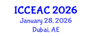 International Conference on Chemical Engineering and Applied Chemistry (ICCEAC) January 28, 2026 - Dubai, United Arab Emirates