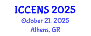 International Conference on Chemical Engineering and Nanoparticle Synthesis (ICCENS) October 21, 2025 - Athens, Greece