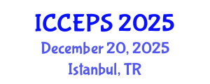 International Conference on Chemical Engineering and Physical Sciences (ICCEPS) December 20, 2025 - Istanbul, Turkey